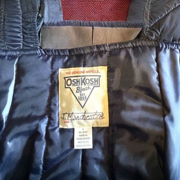 OshKosh B’gosh Kids Snow Bib Overalls Unisex Size 6 Navy Blue - Picture 6 of 7